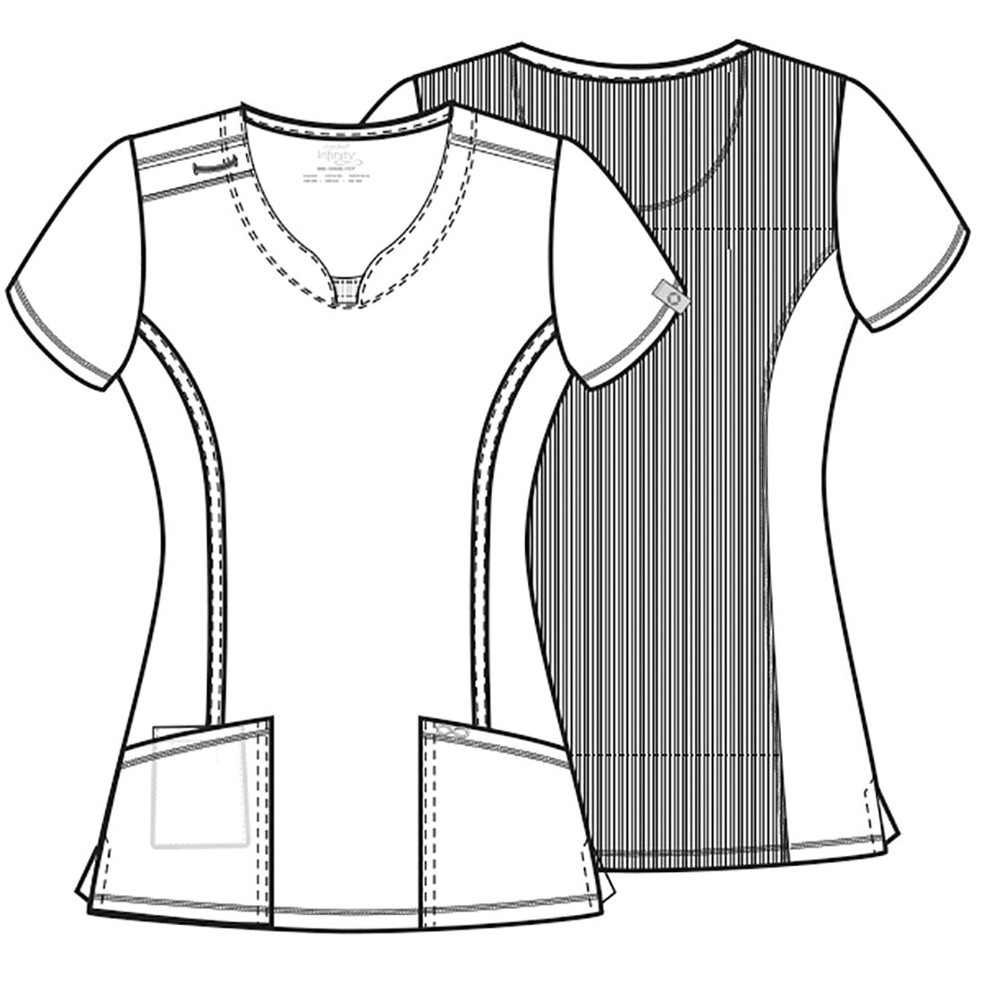 Infinity Round Neck Top in Gold Rush