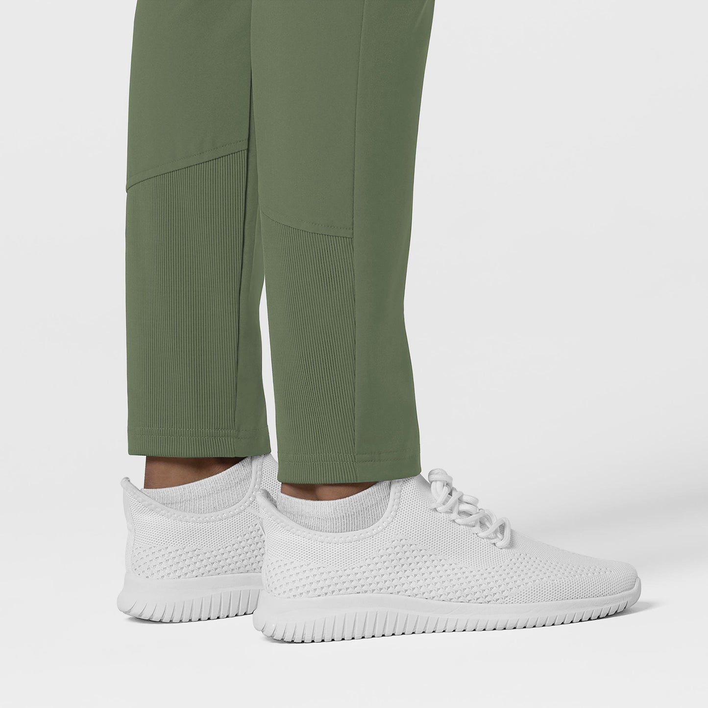 W123 Women's Flex-n-Reach Track Scrub Pant - Olive