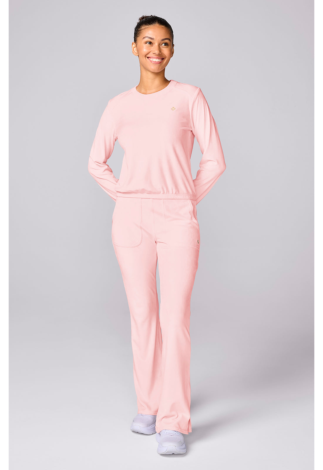 Med Couture MC Lifestyle Women's Velour Pullover – Peppermint Pink