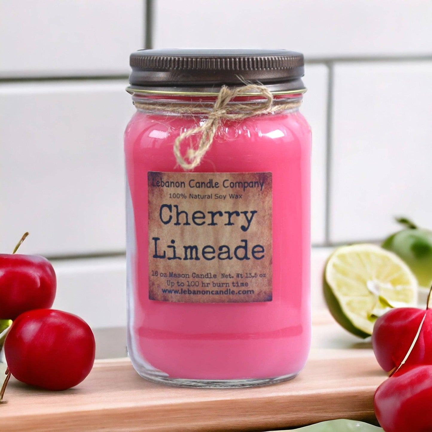 Cherry Limeade Soy Candle - Handcrafted in Missouri