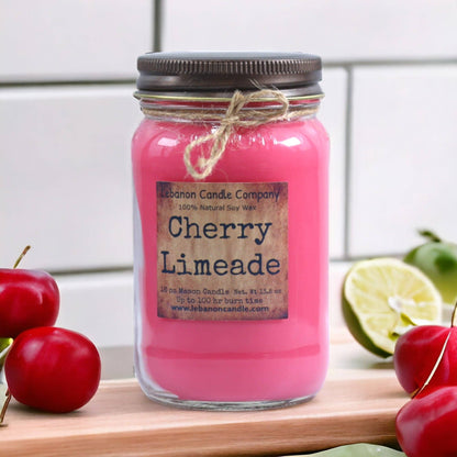 Cherry Limeade Soy Candle - Handcrafted in Missouri