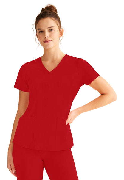 Healing Hands Works Monica Top in Red