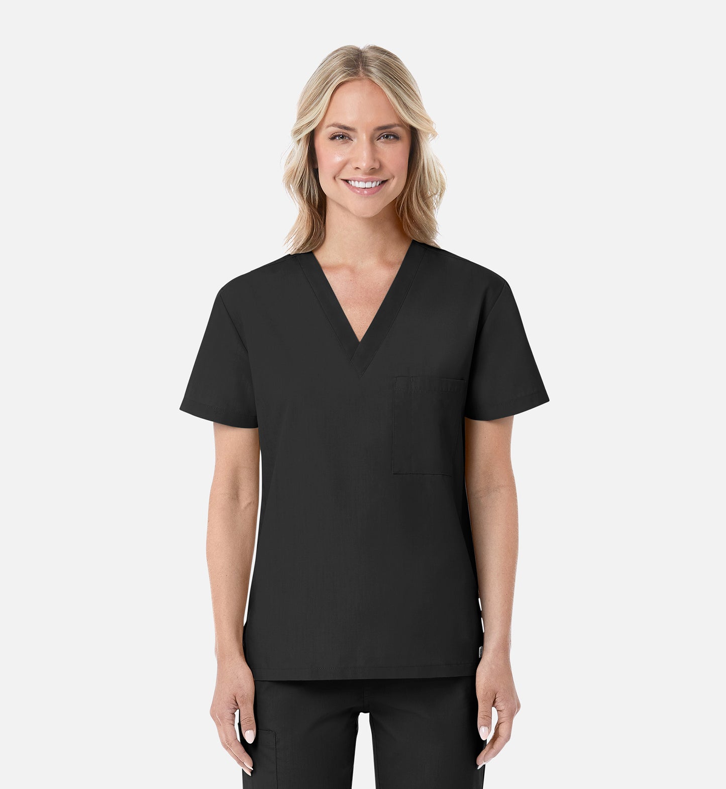 Maevn Unisex V-Neck Scrub Top – Red Panda