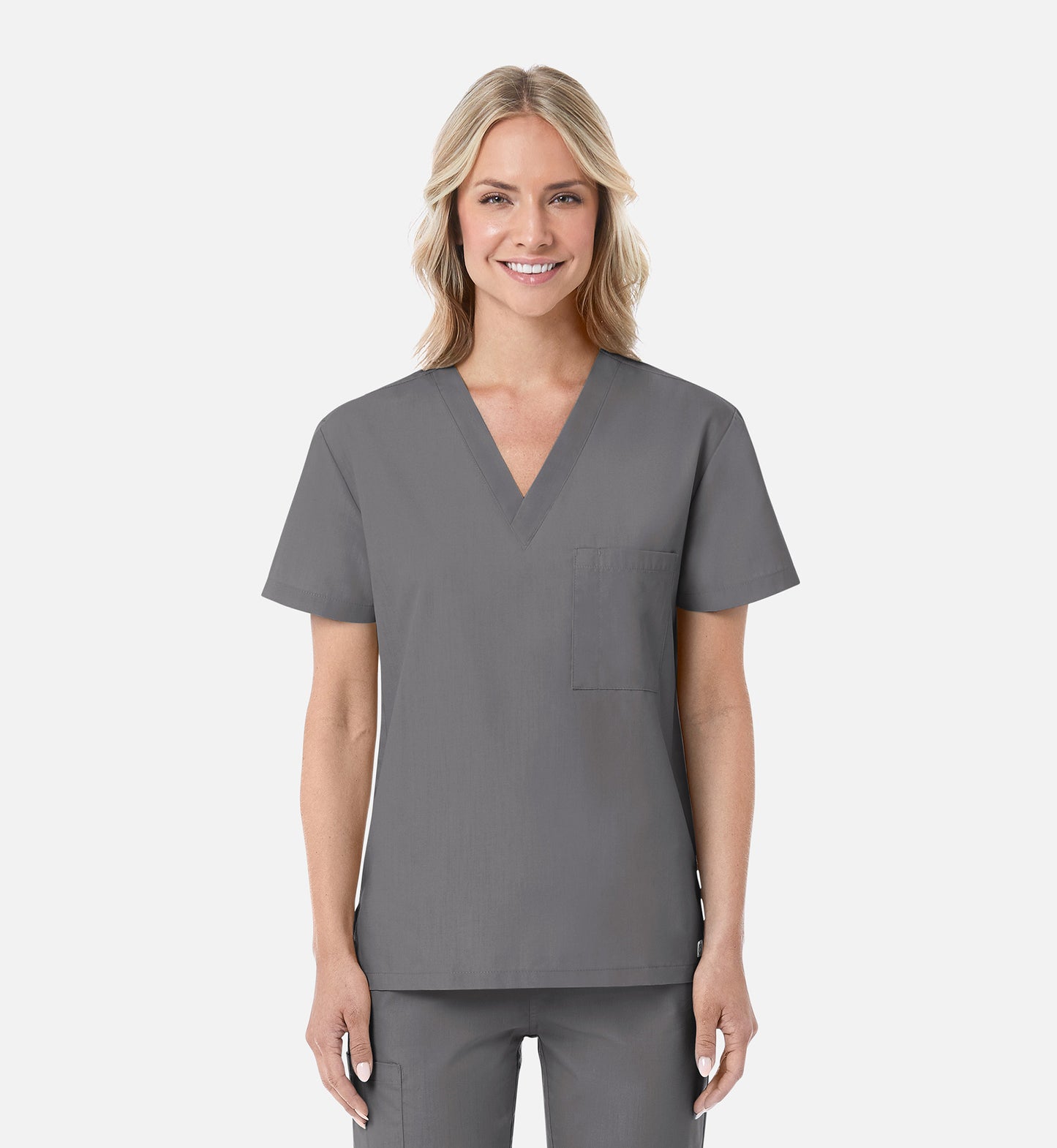 Maevn Unisex V-Neck Scrub Top – Red Panda