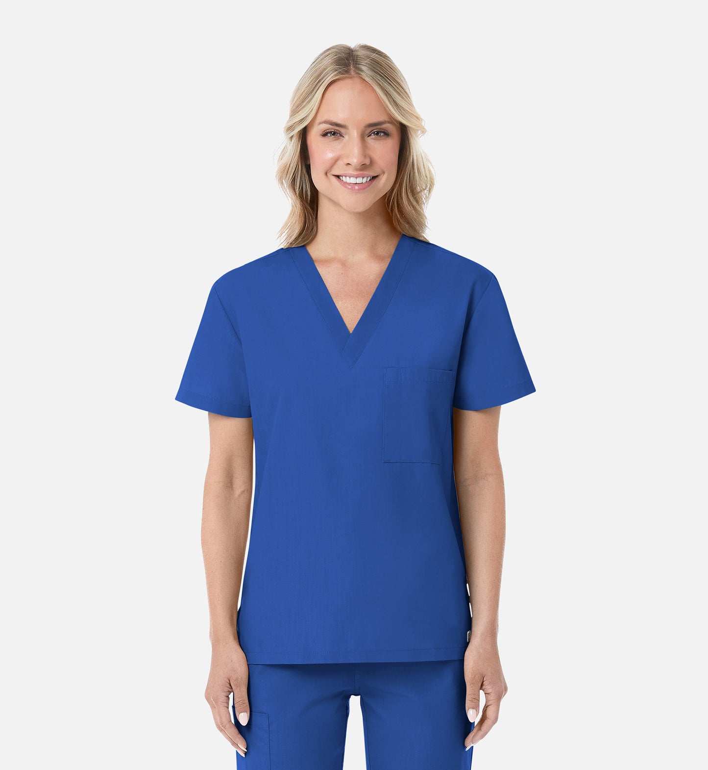 Maevn Unisex V-Neck Scrub Top – Red Panda