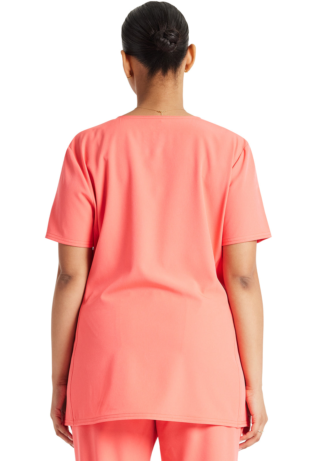 HeartSoul Break on Through Shaped V-Neck Top in Go Guava