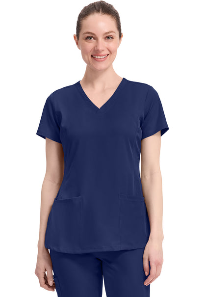 Healing Hands HH Works Monica Top + Rebecca Pant Scrub Set – Navy Blue