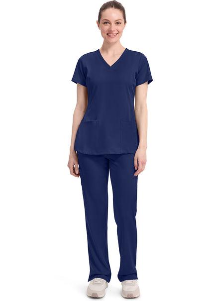 Healing Hands HH Works Monica Top + Rebecca Pant Scrub Set – Navy Blue