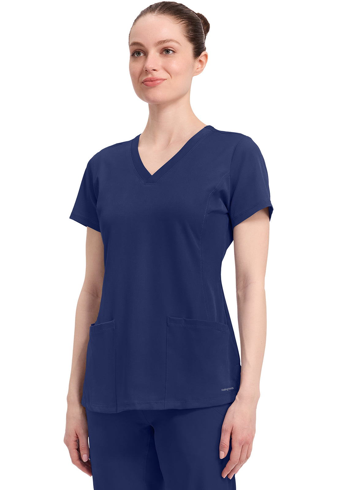 Healing Hands Works Monica Scrub Top – Navy