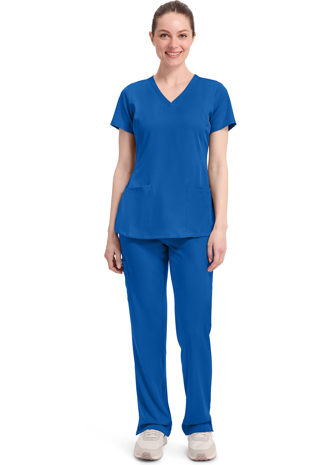 Healing Hands HH Works Monica Top + Rebecca Pant Scrub Set – Royal Blue