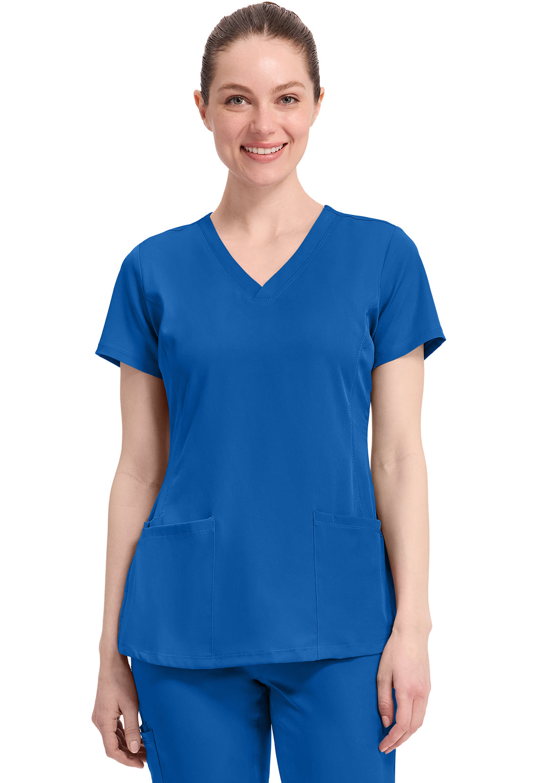 Healing Hands HH Works Monica Top + Rebecca Pant Scrub Set – Royal Blue