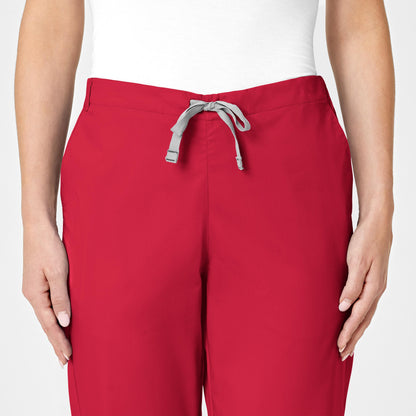 WonderWORK Women's Flare Leg Scrub Pant - Red