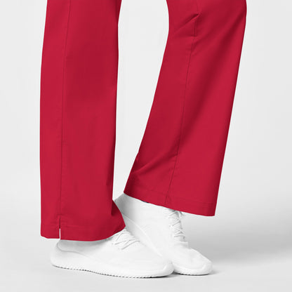 WonderWORK Women's Flare Leg Scrub Pant - Red