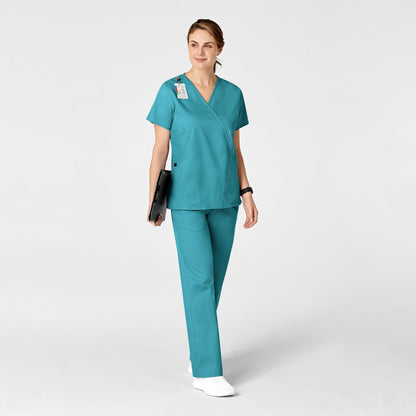 WonderWORK Women's Flare Leg Scrub Pant - Teal