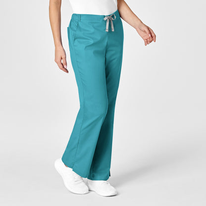 WonderWORK Women's Flare Leg Scrub Pant - Teal