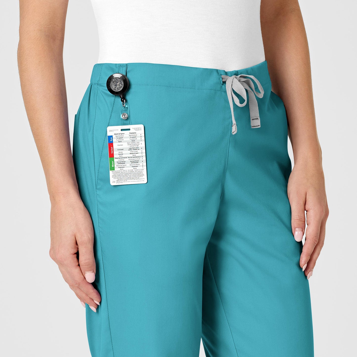 WonderWORK Women's Flare Leg Scrub Pant - Teal