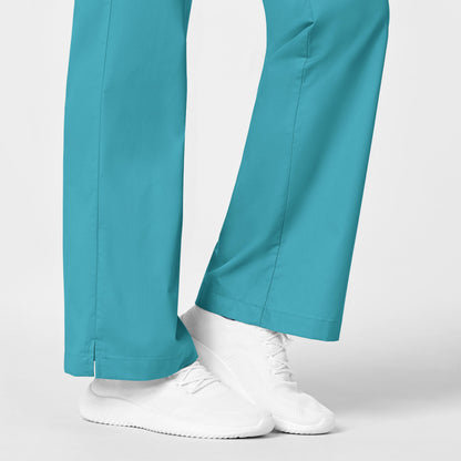 WonderWORK Women's Flare Leg Scrub Pant - Teal