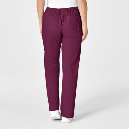 WonderWORK Women's Flare Leg Scrub Pant - Wine