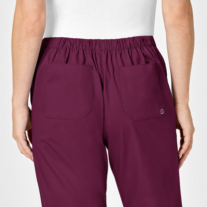 WonderWORK Women's Flare Leg Scrub Pant - Wine