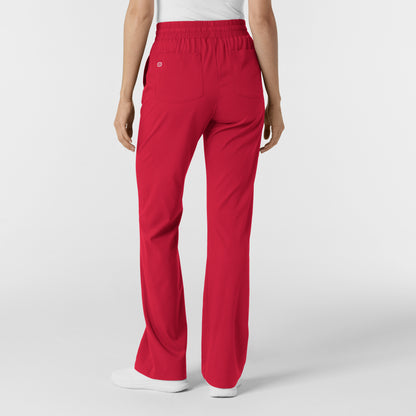 Wink Boundless Scrubs for Women, Bootcut Scrub Pant - Red, S