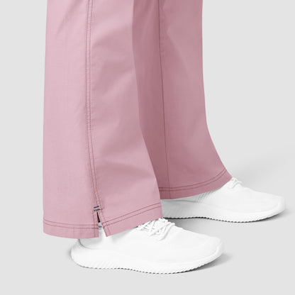 WonderFLEX Grace - Women's Flare Leg Cargo Scrub Pants-Rose Blush