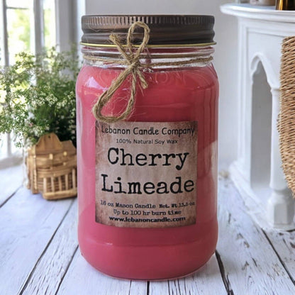 Cherry Limeade Soy Candle - Handcrafted in Missouri