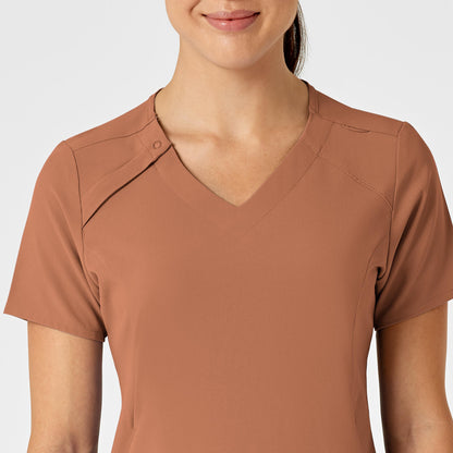 Wink Renew Women's Zip Accent Scrub Top