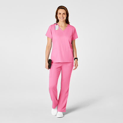 Wink PRO Women's 4 Pocket V-Neck Scrub Top - Red