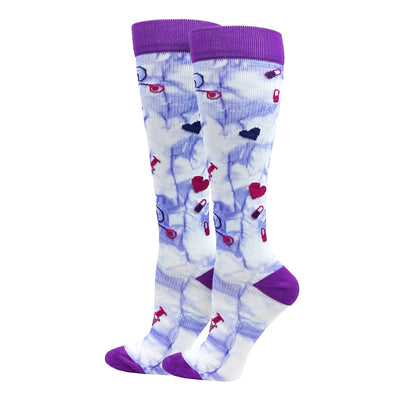 Tie-Dye Premium Compression Med Icon's XL Socks