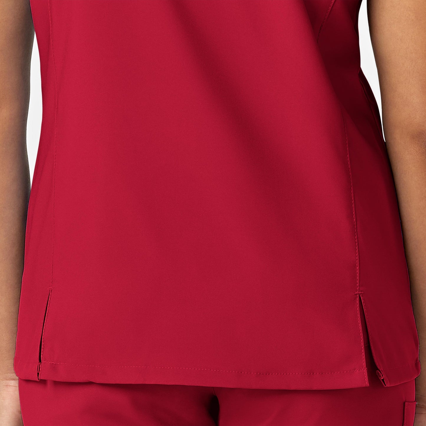 Wink-W123 Women's Y-Neck Wrap Scrub Top