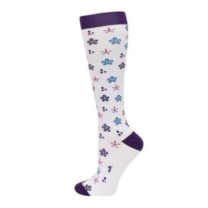 Fashion Compression  Flower Bursts Socks: 94809 XL