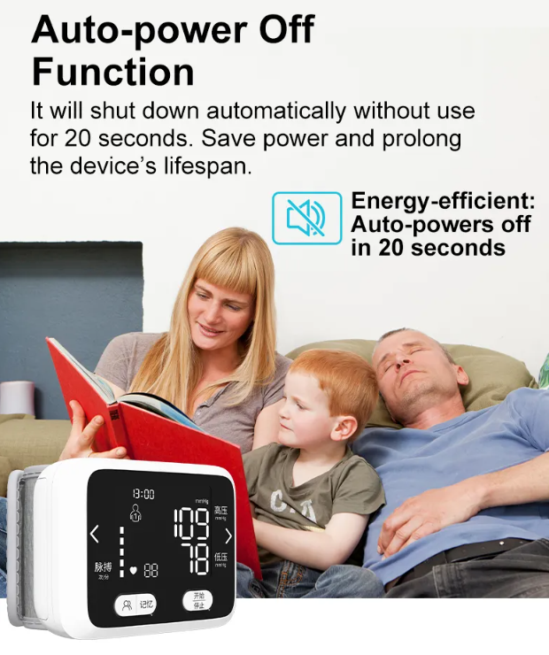 Baymed Automatic Wrist Blood Pressure Monitor Home Use/Gift