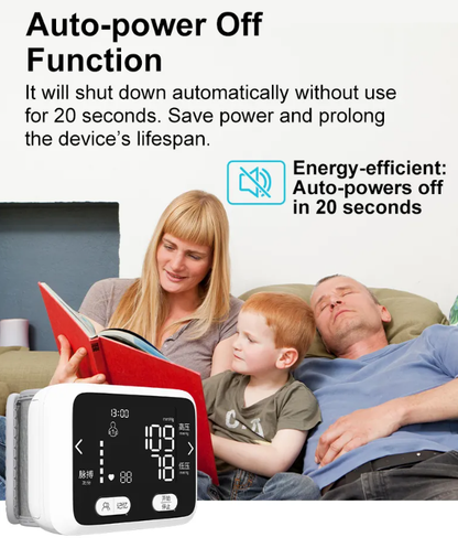 Baymed Automatic Wrist Blood Pressure Monitor Home Use/Gift
