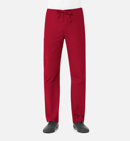 Maevn Unisex Pull-On Scrub Pants – Red Panda | Comfortable Everyday Fit