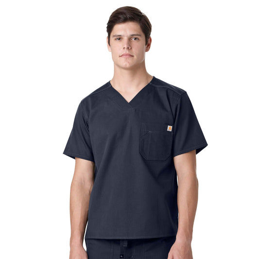 Camisa médica utilitaria Carhartt Ripstop &amp; Sub-Scrubs para hombre, azul marino