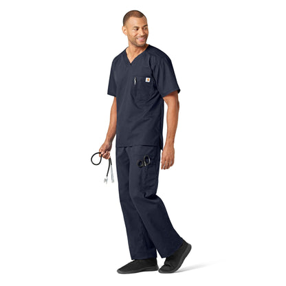 Carhartt Ripstop & Sub-Scrubs Men's Utility Scrub Top - Navy