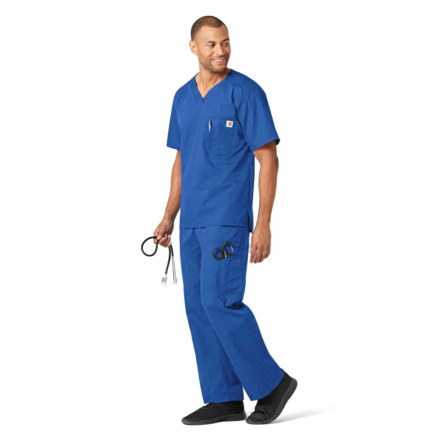 Carhartt Ripstop & Sub-Scrubs Men's Utility Scrub Top - Royal