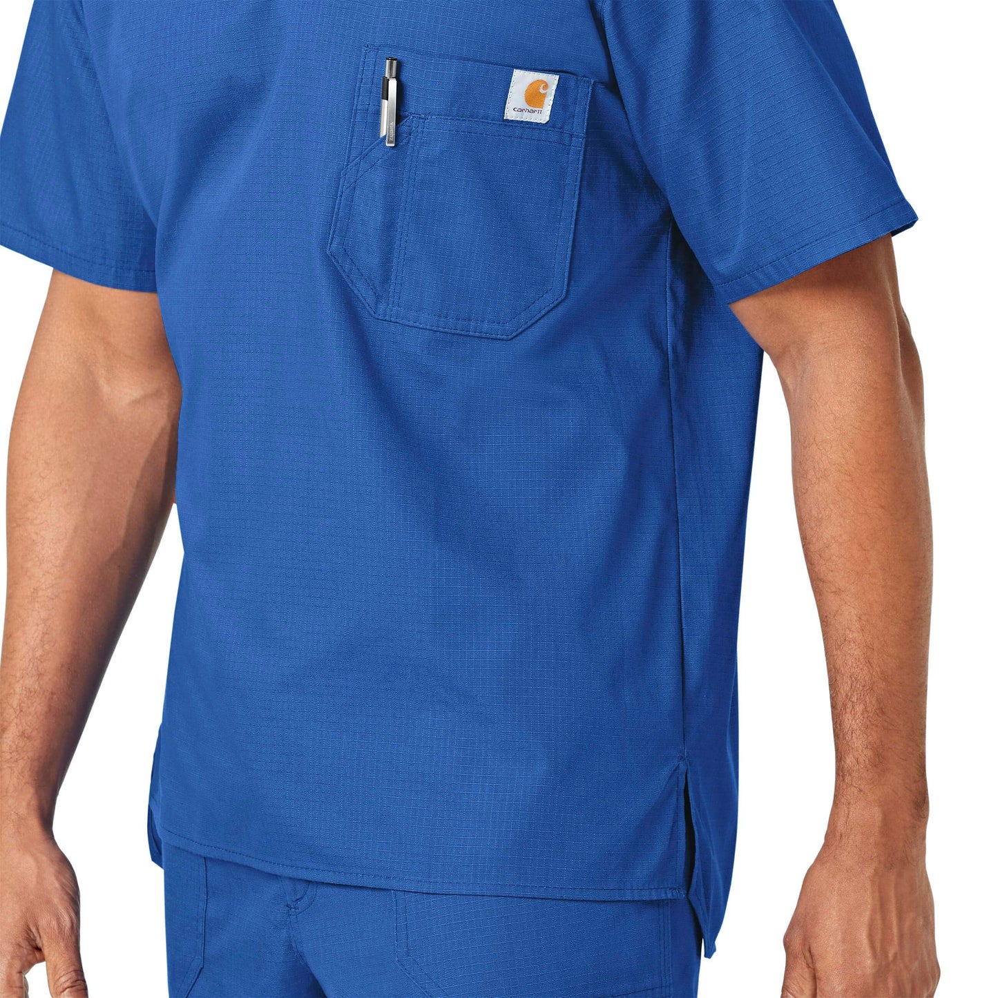 Carhartt Ripstop & Sub-Scrubs Men's Utility Scrub Top - Royal