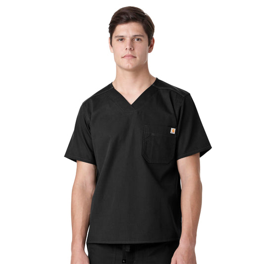 Carhartt Ripstop & Sub-Scrubs Men's Utility Scrub Top - Black