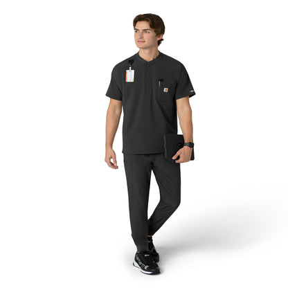 Carhartt Force Cross-Flex Men's Henley Scrub Top