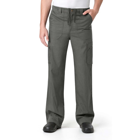 Pantalón médico de corte recto con ocho bolsillos y corte tipo bota para hombre de Carhartt Ripstop &amp; Sub-Scrubs, color peltre oscuro