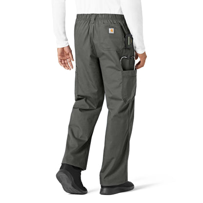 Carhartt Ripstop & Sub-Scrubs Men's Boot Cut 8-Pocket Cargo Scrub Pant - Dark Pewter