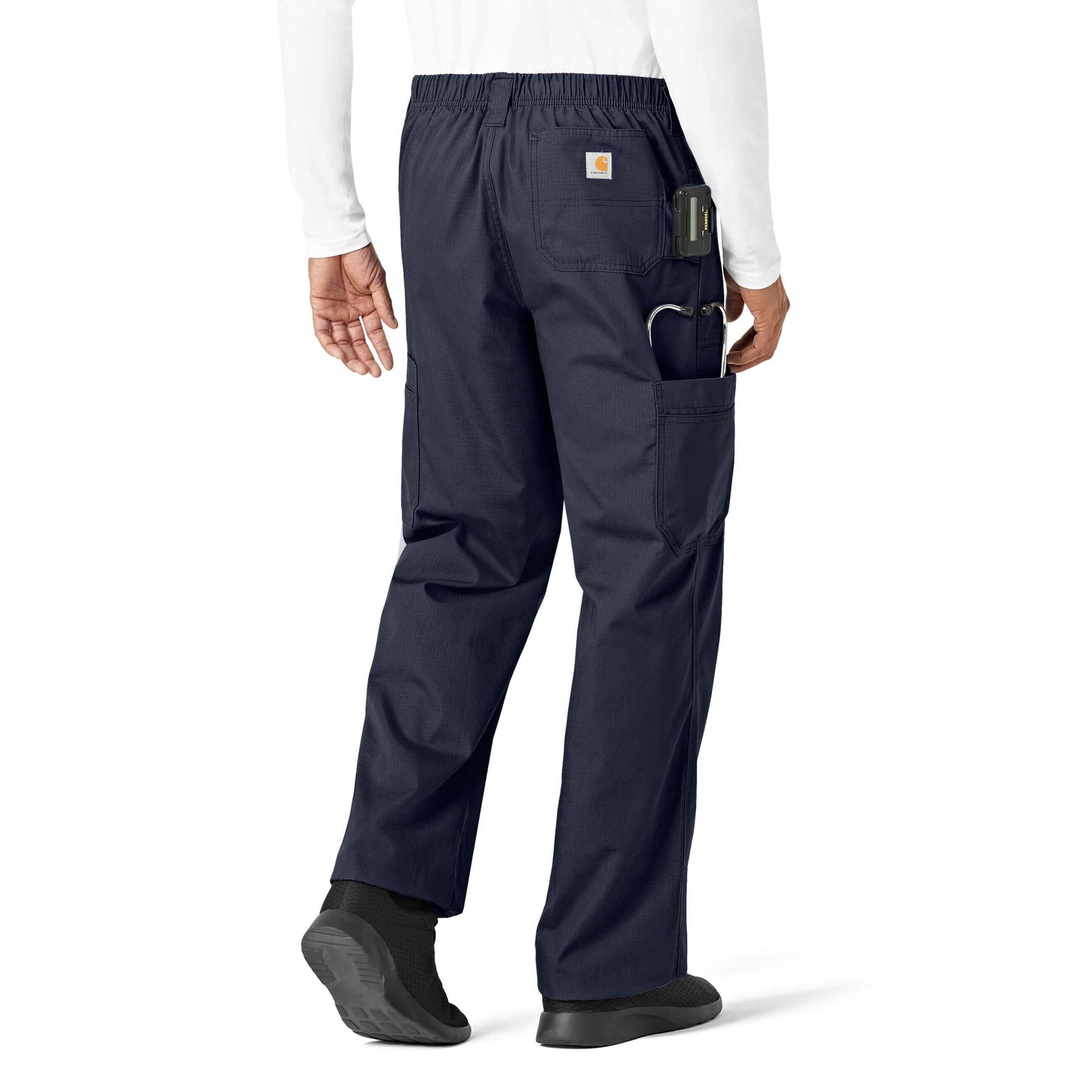 Carhartt Ripstop & Sub-Scrubs Men's Boot Cut 8-Pocket Cargo Scrub Pant - Navy