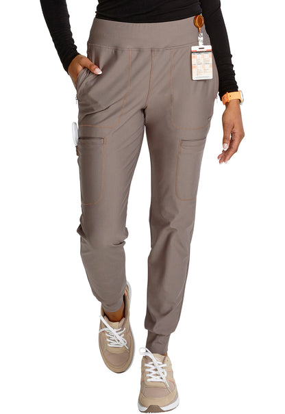 Cherokee Form Mid Rise Tapered Leg Drawstring Pant