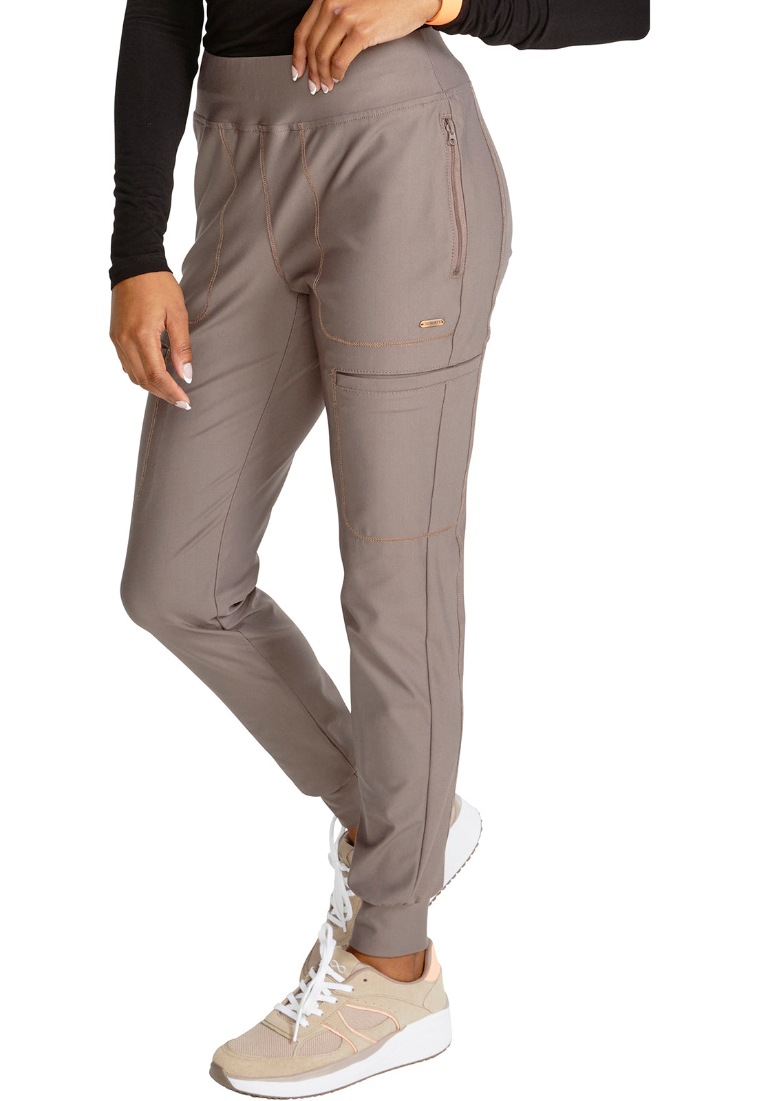 Cherokee Form Mid Rise Tapered Leg Drawstring Pant