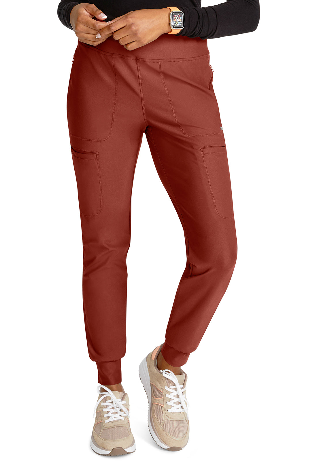 Cherokee Form Mid Rise Tapered Leg Drawstring Pant