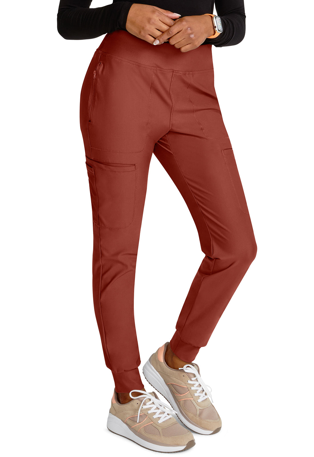 Cherokee Form Mid Rise Tapered Leg Drawstring Pant