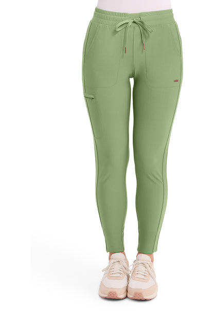 Cherokee Form Mid Rise Tapered Leg Drawstring Pant-Petite