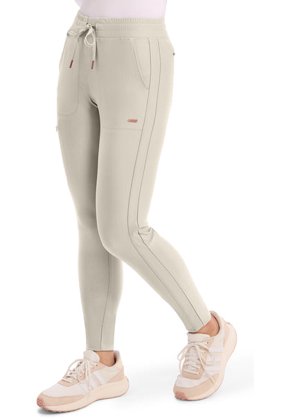 Cherokee Form Mid Rise Tapered Leg Drawstring Pant-Petite