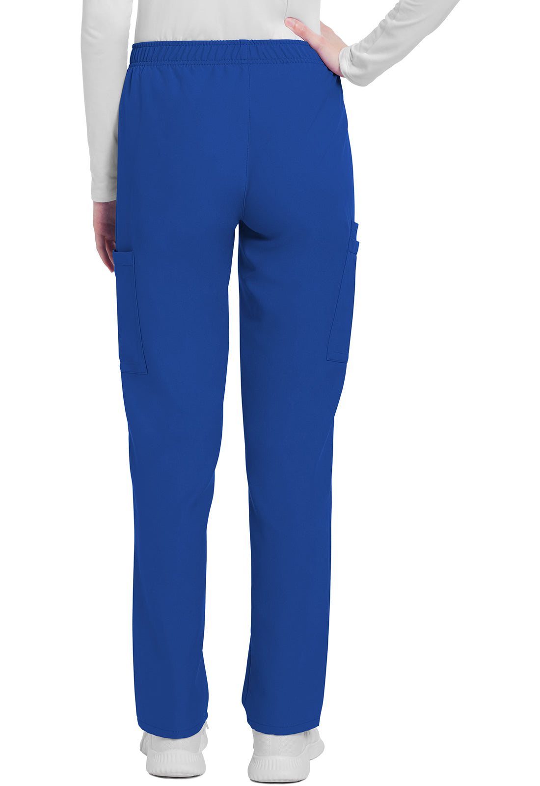 Cherokee WW Originals Ultra Mid Rise Pull-on Slim Leg Cargo Pant in Royal